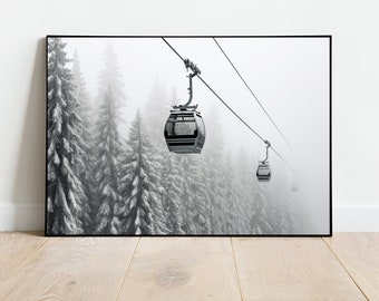 Winter, Wall Art, Christmas, Winter Wall Art, Ski Print, Printable Wall Art, Winter Decor, Aspen Ski, Winter Art Prints, Art Prints Winter