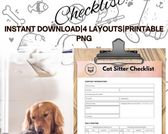 Pet Care Checklist|PNG Files|Pet Checklist