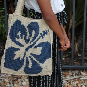 Handmade Crochet Hibiscus Bag | Summer | Accessory/Bag