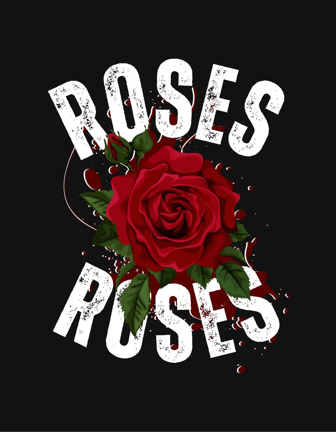 Roses of Blood - Red Roses, Dark Beauty, and Passion - Etsy