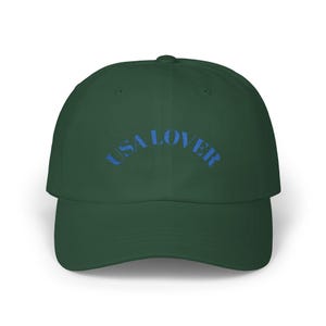 USA Lover Classic Dad Cap | Casual Hat for Everyday Wear, Gift for Fathers, Summer Accessory, Patriotic Headwear, Adjustable Cap