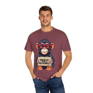 Funny Monkey Graphic T-Shirt, Unisex Humor Tee, Attitude Shirt, Gift for Animal Lovers, Casual Wear, Birthday Present