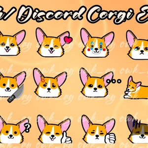 Corgi Twitch / Discord / YouTube Emotes