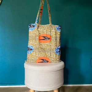 Stoffbeutel aus African wax print Stoff