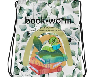 Book Worm | Drawstring bag