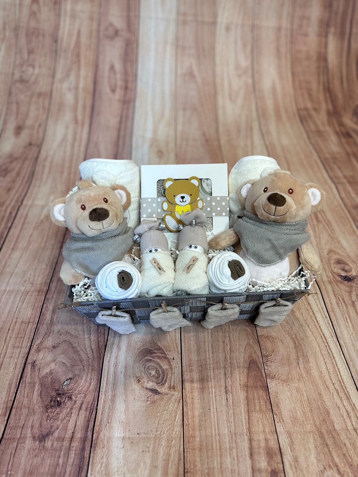 Baby Twins Gift Basket/boy & Girl Twins Gift Basket/unique Twins Gift