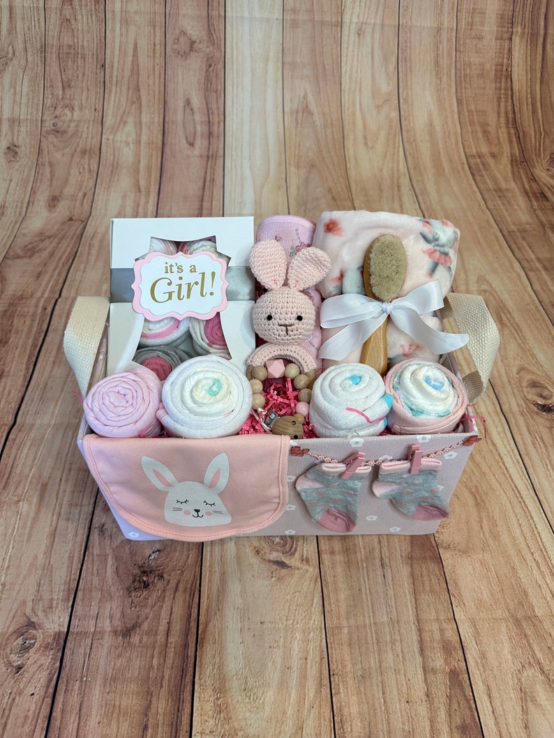 Deluxe Baby Girl Gift Basket/newbaby Gift Basket/baby Shower Baby Gift/baby Gift