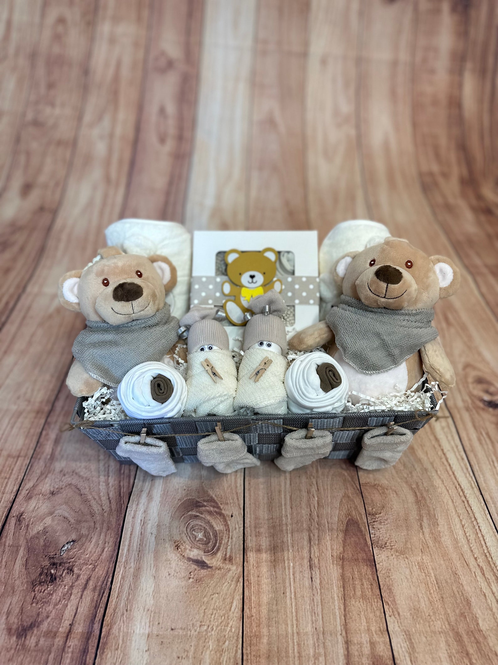 Baby Twins Gift Basket/boy & Girl Twins Gift Basket/unique Twins Gift