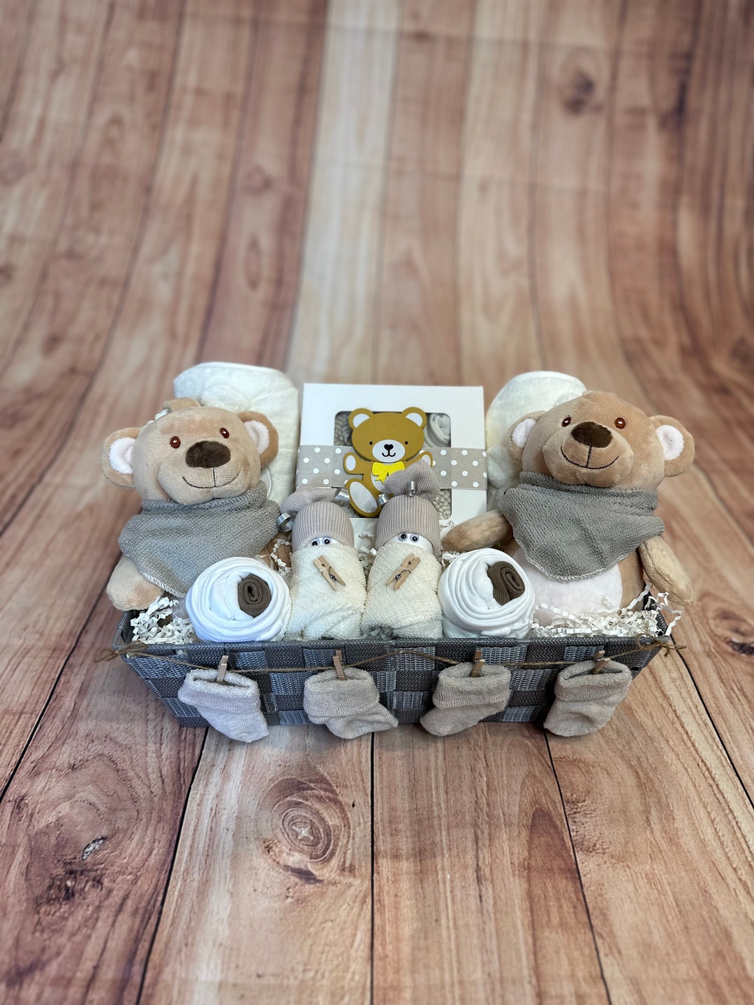 Baby Twins Gift Basket/boy & Girl Twins Gift Basket/unique Twins Gift