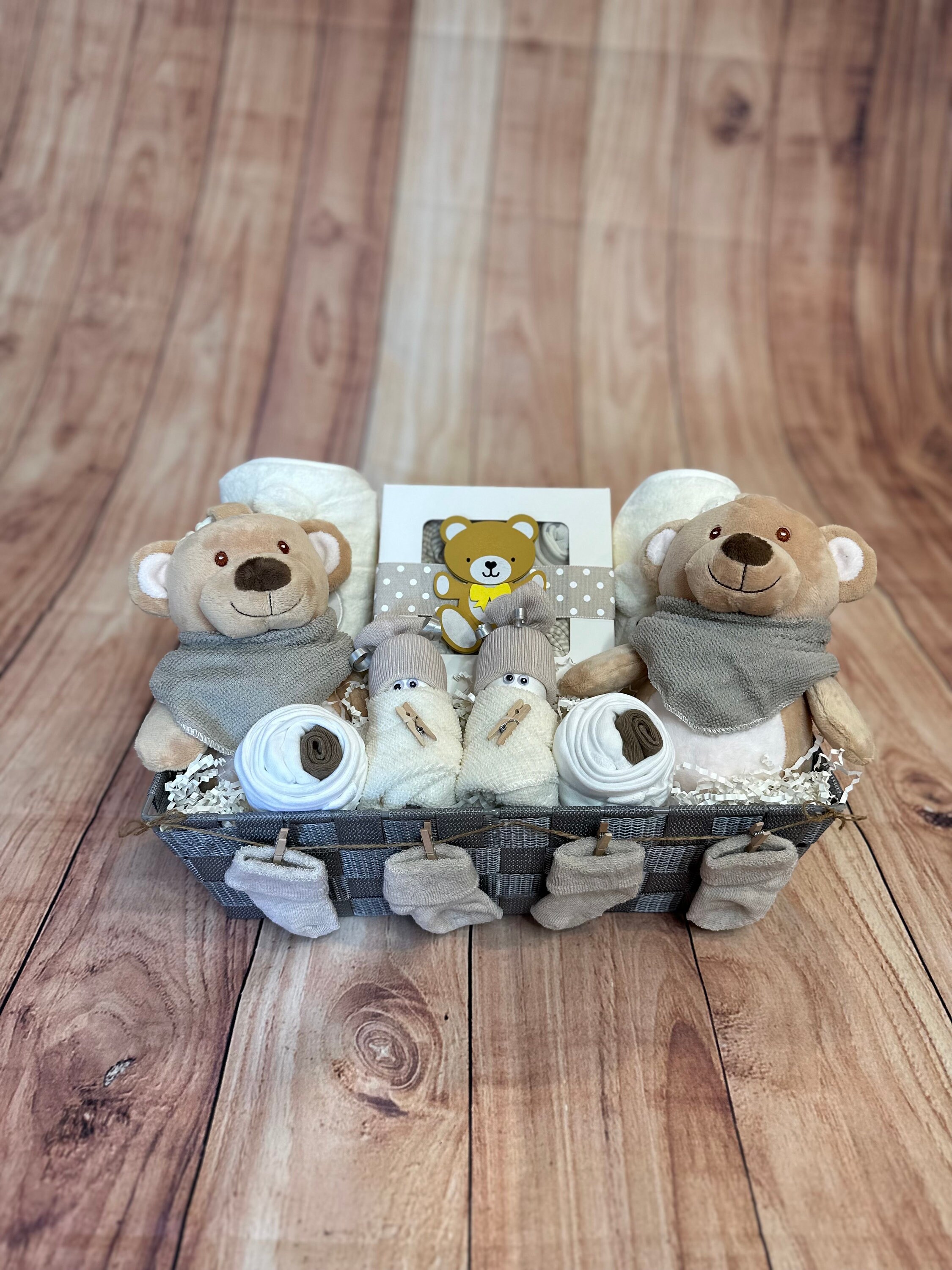 Baby Twins Gift Basket/boy & Girl Twins Gift Basket/unique Twins Gift