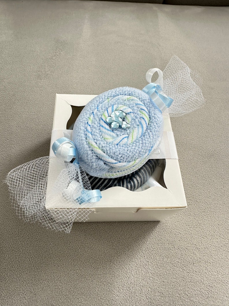 Mini Diaper Cake Gift Box: Baby Shower Centerpiece - Etsy