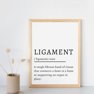 Massage Therapy Poster Ligament Definition