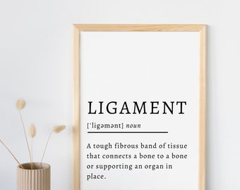 Massage Therapy Poster Ligament Definition