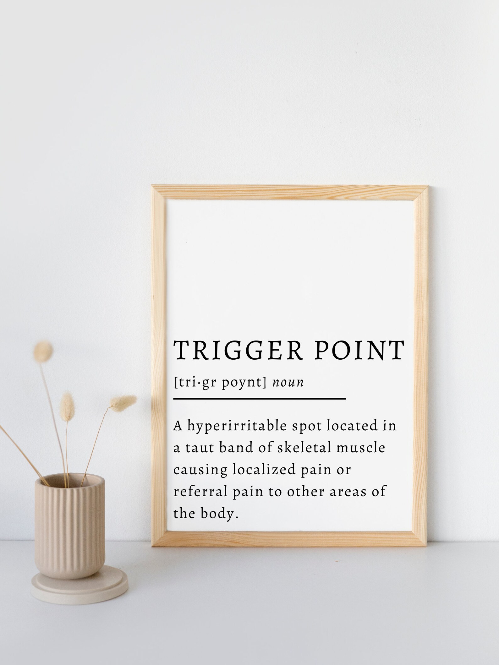 Massage Therapy Poster Trigger Point Definition - Etsy