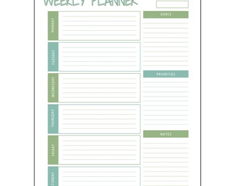 Sage Weekly Planner