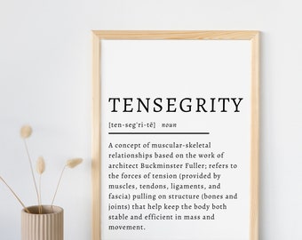 Massage Therapy Poster Tensegrity Definition