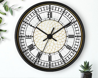 Reloj de pared inspirado en la torre del Big Ben / Decoración histórica, reloj artístico, decoración única para el hogar, Londres, Inglaterra