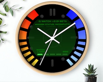 007 James Bond Goldeneye Wristwatch Style Wall Clock - Unique, Silent, Easy-Install Timepiece. Perfect Spy-Themed Decor for Home or Office