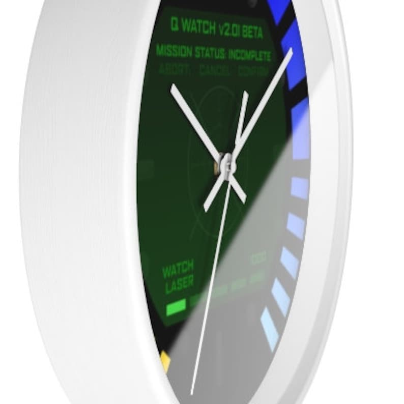 Reloj de pared estilo James Bond Goldeneye 007: reloj único, silencioso y fácil de instalar. Decoración perfecta con temática de espías para el hogar o la oficina imagen 9
