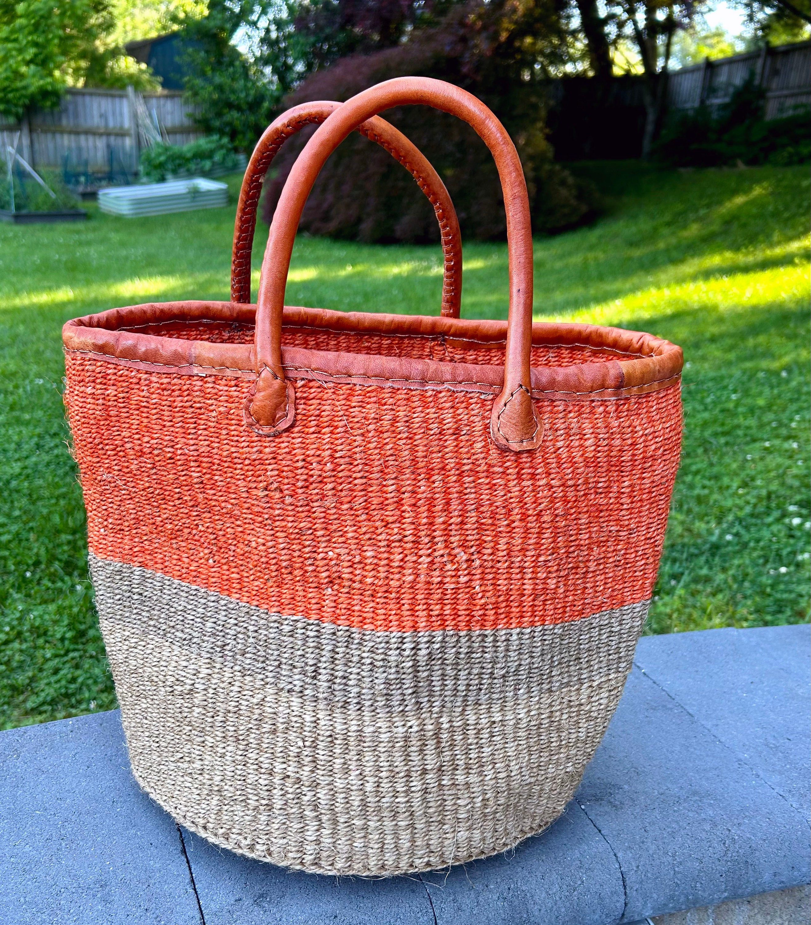 トートバッグ [Graymansion] Sisal Bag Medium from Kenya Kenyan Sisal Bag - Etsy