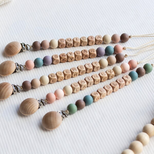 Pacifier Clip Name Etsy