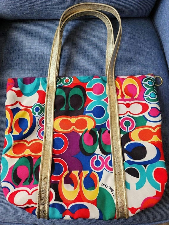 Y2K Coach Poppy Tote - Etsy Y2K Coach Poppy Tote - Etsy