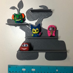 Miniature figure figurine shelf