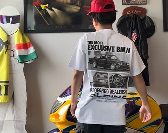 BMW Alpina E30 Vintage Magazine T-Shirt - Vintage Golden Era of BMW - Gifts for Girls, Boys, Guys, Car Enthusiasts, BMW Lovers.