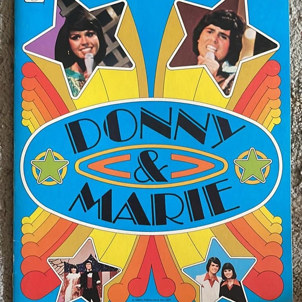 Vintage 1977 Donny and Marie Paper Dolls by Whitman MINT Uncut