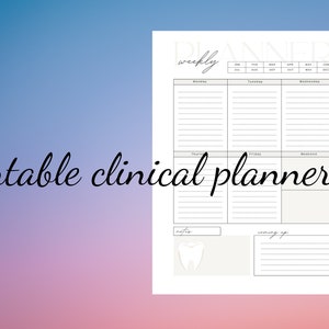 Digital Dental Planner | dentistry planner | dental hygiene clinicals | dental student planner | RDH | dentist | tooth stationary | minimal