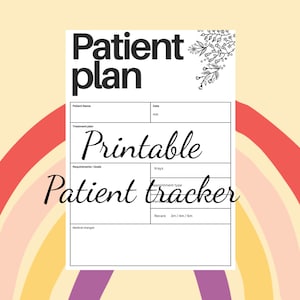 Digital Patient Planner | patient tracker | dental hygiene student | dental student planner | RDH | dentist | tooth stationary | minimal