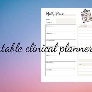 Digital Dental Planner | dentistry planner | dental hygiene clinicals | dental student planner | RDH | dentist | tooth stationary | minimal