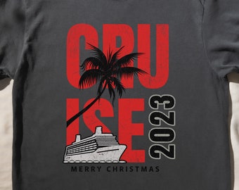 Christmas Cruise Comfort Colors T-Shirt, Christmas Shirt, Funny X-Mas T-Shirt, Family Cruise Christmas Shirt