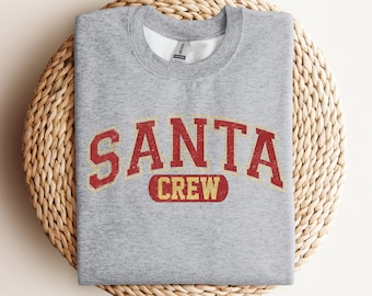 Santa Crew Sweatshirt, Santa Crew Crewneck Sweater, Christmas Sweater