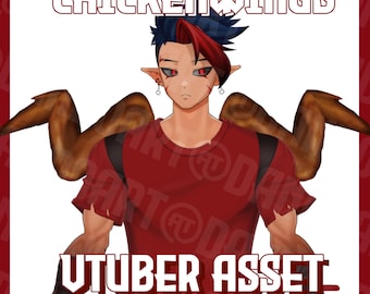 Activo de Vtuber manipulado con alitas de pollo