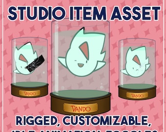 Head Jar Vtuber Live2D Asset - Elemento de Vtube Studio - Completamente manipulado y animado