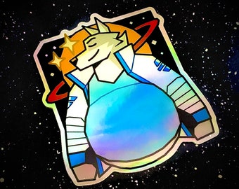 Lightwolf, Intergalactic Delivery Pilot - Holographic Sticker