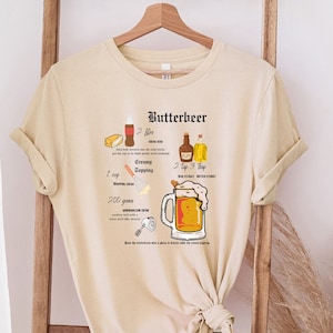 Butterbeer Recipe T-Shirt, HP Shirt, Magical School, Universal Trip Shirt, Potter Shirt, Wizard Book Shirt, Potter Inspired