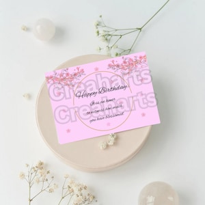 Sakura Birthday Card