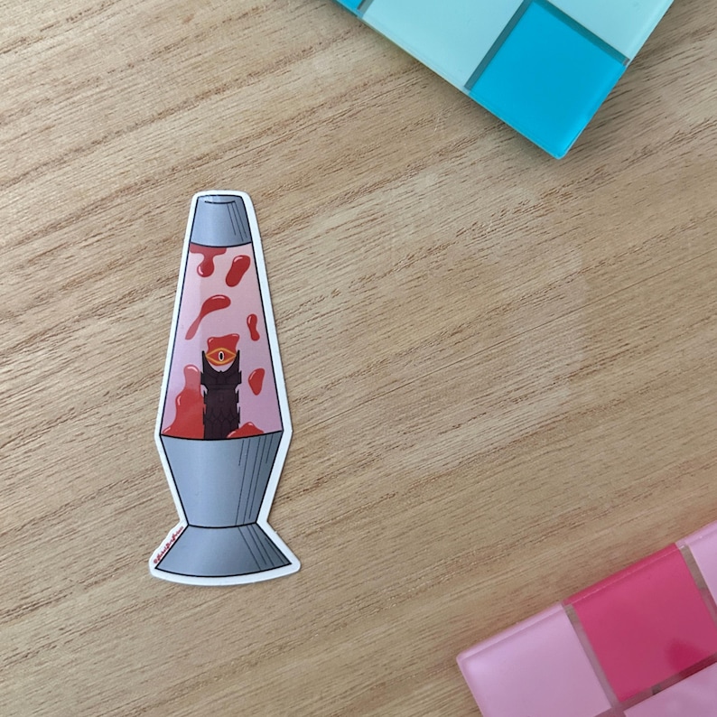 Lava Lamp Mordor Sticker | Cute Stickers | Fandom Merch | LOTR Inspired | Nerd Aesthetic | Gifts for Girls | Trendy Stickers image 2