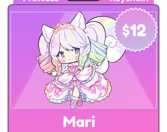 Princess Mari Curtsy Bag Charm + Keychain