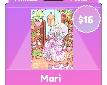 Princess Mari Greenhouse Teatime Poster