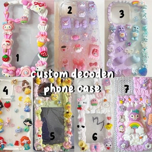 Custom Decoden phone case cute KPOP kawaii  phone case customized decoden iPhone case decoden Samsung case anime READ DESCRIPTION