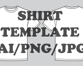 Shirt Vector Template Etsy