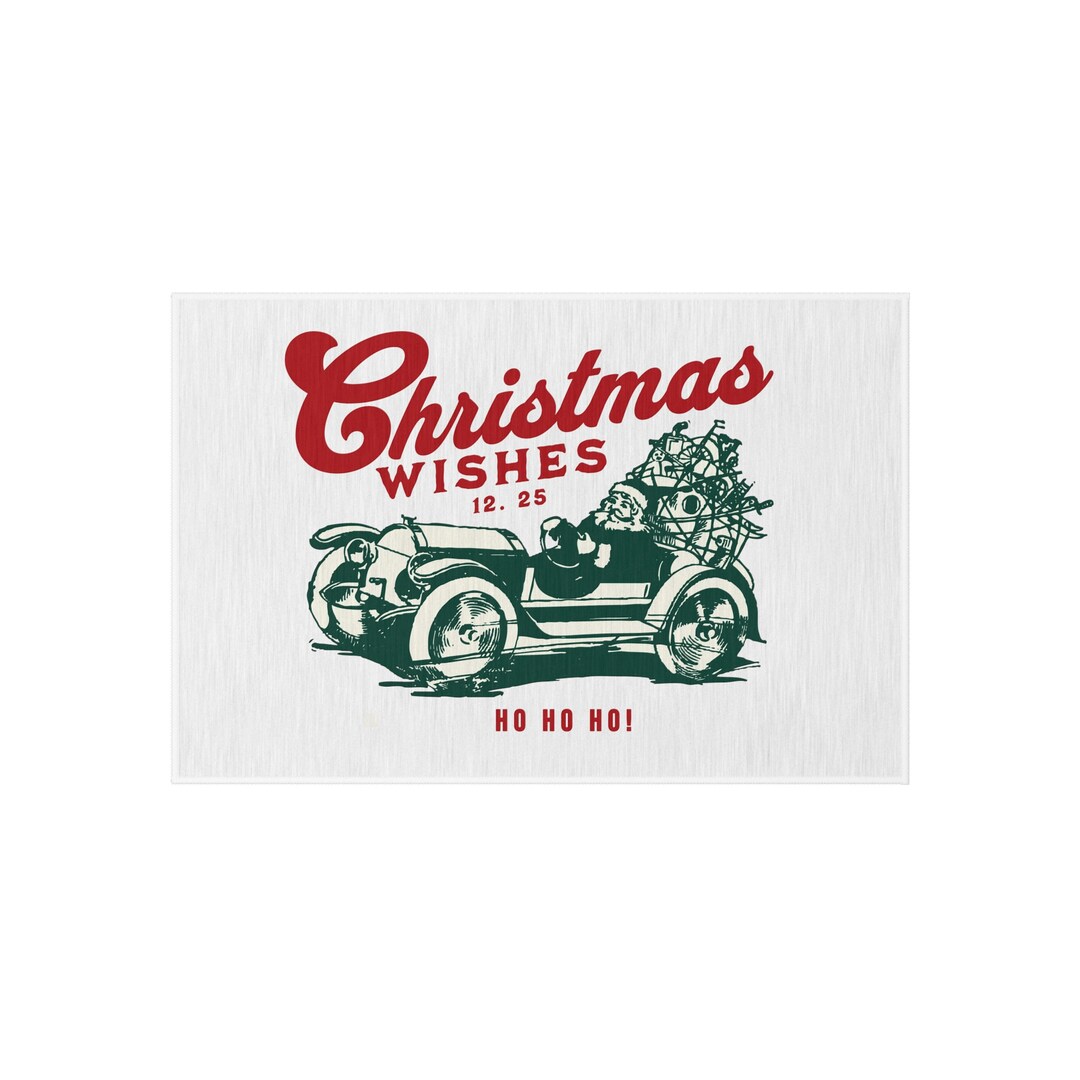 Outdoor Rugchristmas Rug Holiday Rug Etsy