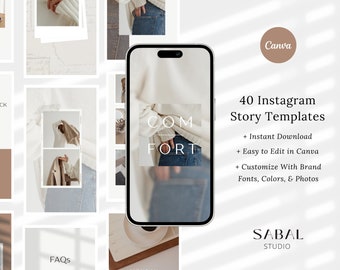 Plantillas de historias de Instagram de Canva - Plantillas de historias de Instagram para empresas - Instagram estético