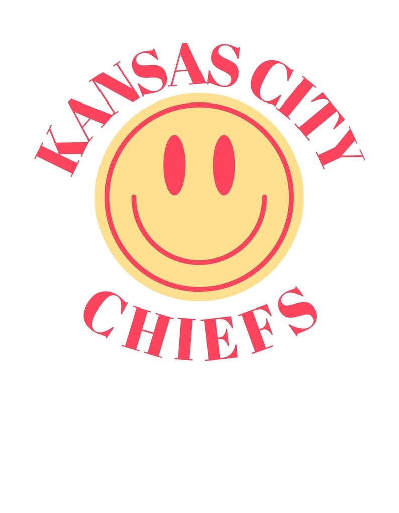 DOWNLOAD Two Cute Smiley Face Emoji Kansas City KC Chiefs Etsy