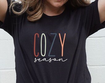 Cozy Season Shirt, Fall Shirt, Autumn Shirt, Fall Lover Shirt, Cozy Shirt, Halloween Shirt, Thanksgiving Shirt