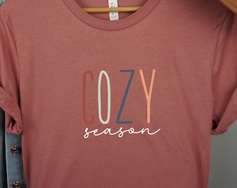 Cozy Season Shirt, Fall Shirt, Autumn Shirt, Fall Lover Shirt, Cozy Shirt, Halloween Shirt, Thanksgiving Shirt