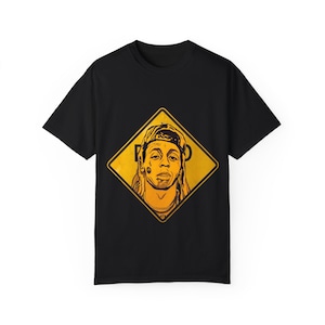 T-shirt unisexe teint en pièce LilWayne